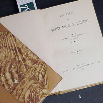 Lot image - THACKERAY, WILLIAM MAKEPEACE; Works, 22 Vol.