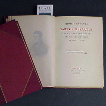 Lot image - CARLYLE, THOMAS; Works, 30 vols.