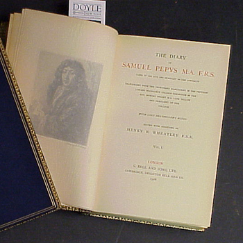 Lot image - PEPYS, SAMUEL; Works, 10 vols.