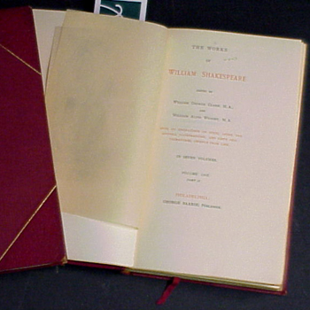 Lot image - SHAKESPEARE, WILLIAM; Works, 7 vols.