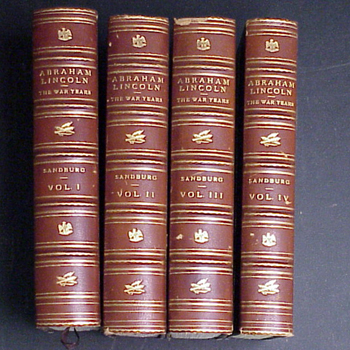 Lot image - SANDBURG, CARL; Abraham Lincoln, The War Years, 4 vols.