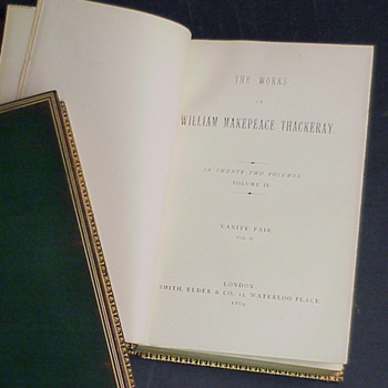 Lot image - THACKERAY, W.M.; Works, 24 vols.