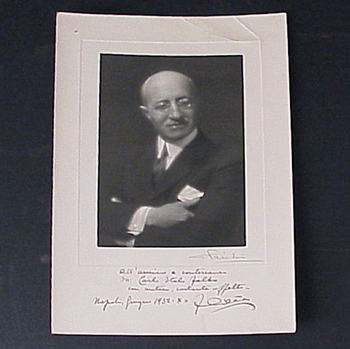 Lot image - CILEA, FRANCESCO; Autograph Photograph