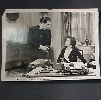 Lot image - COLBERT, CLAUDETTE, Approximately 525 photographic stills