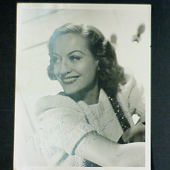 Lot image - CRAWFORD, JOAN; Inscribed photograph