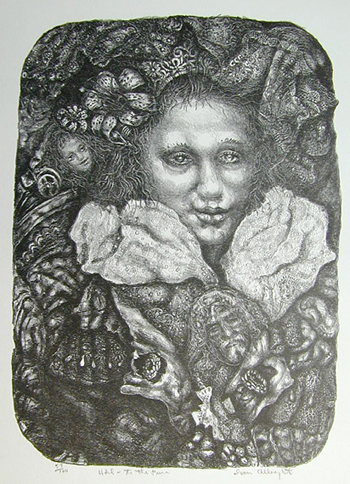 Lot image - Ivan Le Lorraine Albright HAIL TO THE PURE Lithograph