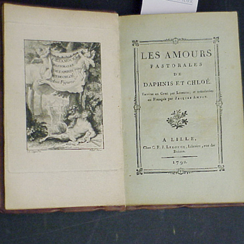 Lot image - LONGUS. Les Amours Pastorales de Daphnis et Chloe