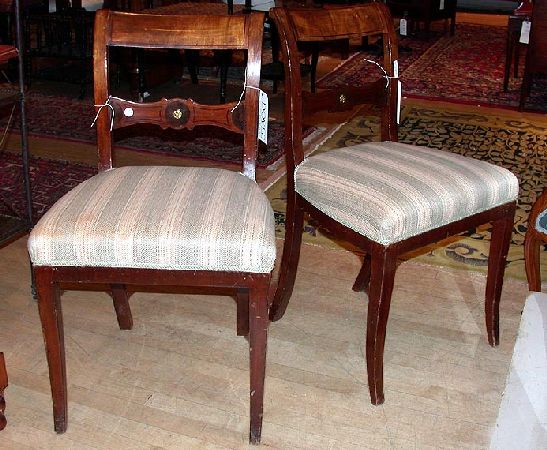Lot image - Set of Six Regency Style Mahogany Dining Chairs