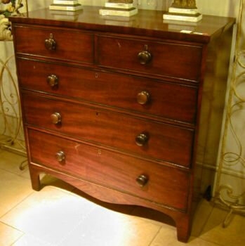 Lot image - George III Mahogany Chest of Drawers