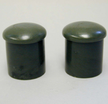Lot image - Pair of Chinese Nephrite Jade Scroll Ends