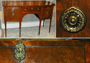 Lot image - George III Mahogany Sideboard