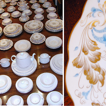 Lot image - Assembled Coalport and Mintons Gilt Decorated Porcelain Dinner Service