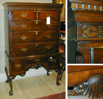 Lot image - George III Style Mahogany Chest on Stand
