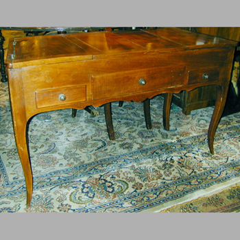 Lot image - Provincial Louis XV Style Walnut Poudreuse