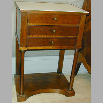 Lot image - Pair of Empire Style Mahogany Chiffoniers