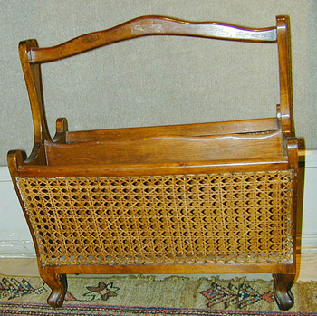 Lot image - Victorian Style Walnut Canterbury