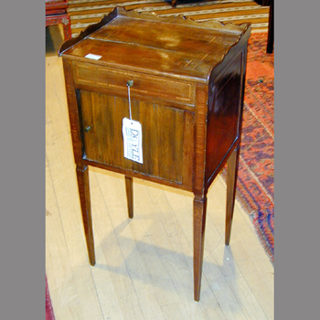 Lot image - Provincial Louis XVI Style Inlaid Walnut Chiffonier