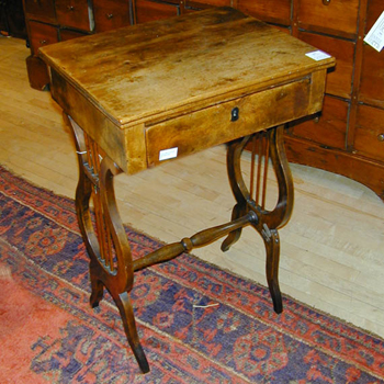 Lot image - Regency Style Mahogany Sewing Table