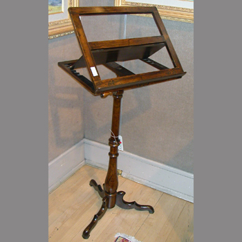 Lot image - Georgian Style Mahogany Music Stand