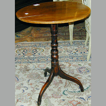 Lot image - George III Mahogany Tripod Table