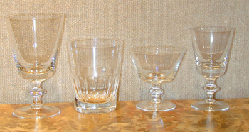 Lot image - Miscellaneous Group of Colorless Glass Barware
