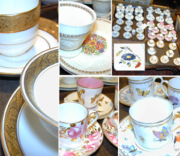 Lot image - Miscellaneous Group of English and Continental Porcelain Demitasse Cups and Saucers