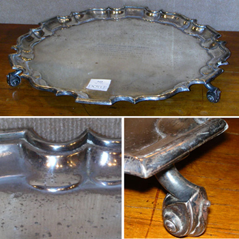 Lot image - English Silver Salver