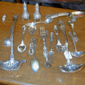 Lot image - Miscellaneous Group of English Silver and American Silver Serving Pieces