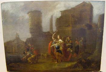 Lot image - Pieter Vromans Active, Delft 1635 THE FINDING OF MOSES