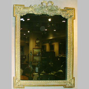 Lot image - Louis XVI Gilt-Wood Mirror