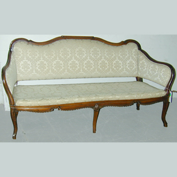 Lot image - Italian Rococo Walnut Canape
