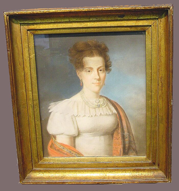 Lot image - Continental School 19th Century PORTRAIT OF A WOMAN