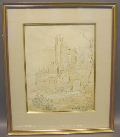 Lot image - Attributed to Jan Asselyn LANDSCAPE WITH DROVERS