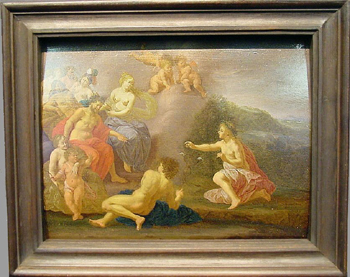 Lot image - Attributed to Reynier van der Laeck THETIS BEFORE ZEUS AND OTHER OLYMPIANS