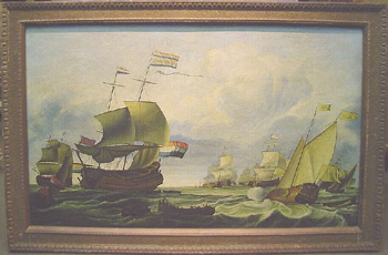 Lot image - Follower of Willem van de Velde DUTCH SHIPPING AT SEA