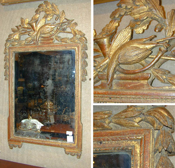 Lot image - Louis XVI Gilt-Wood Mirror