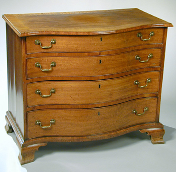 Lot image - George III Mahogany Chest of Drawers