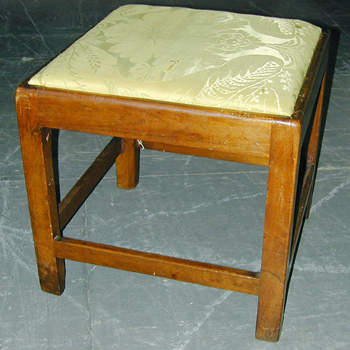 Lot image - George III Mahogany Stool