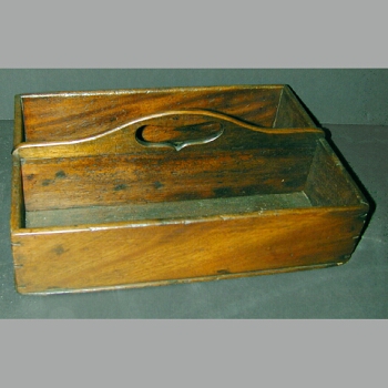 Lot image - George III Mahogany Bottle Tray