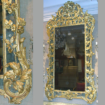 Lot image - Louis XV Gilt-Wood Mirror