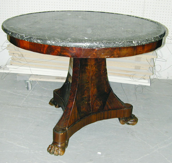 Lot image - Empire Mahogany Center Table