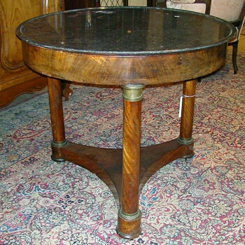 Lot image - Empire Gilt-Bronze Mounted Mahogany Center Table