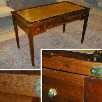 Lot image - Charles X Mahogany Tric Trac Table