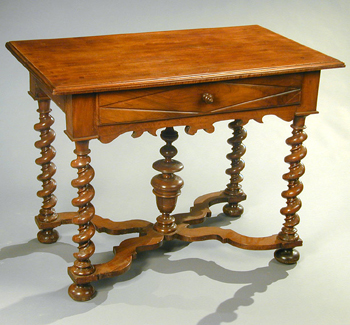 Lot image - Louis XIII Walnut Side Table