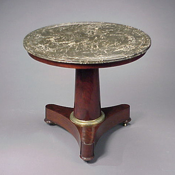 Lot image - Empire Gilt-Bronze Mounted Mahogany Center Table