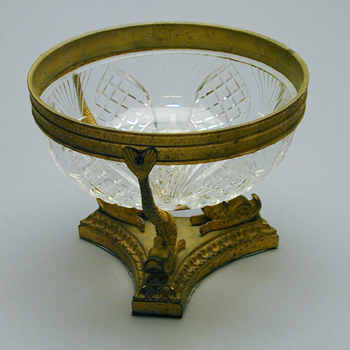 Lot image - Charles X Gilt-Bronze Mounted and Cut Glass Bowl
