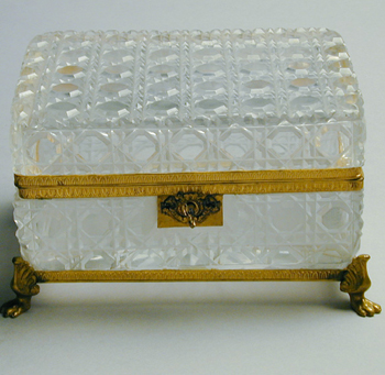 Lot image - Charles X Gilt-Bronze Mounted Cut Glass Box