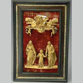 Lot image - Two South German Gilt-Bronze Reliefs