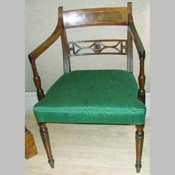 Lot image - Set of Twelve George III Inlaid Mahogany Dining Chairs