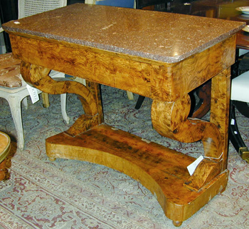 Lot image - Charles X Burl-Wood Console
